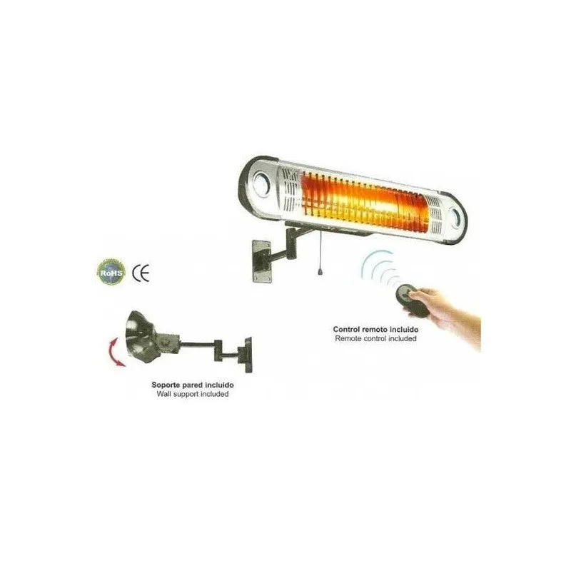 LACOR riscaldatore a parete a infrarossi Fuori 1500W - Per terrazze IP55