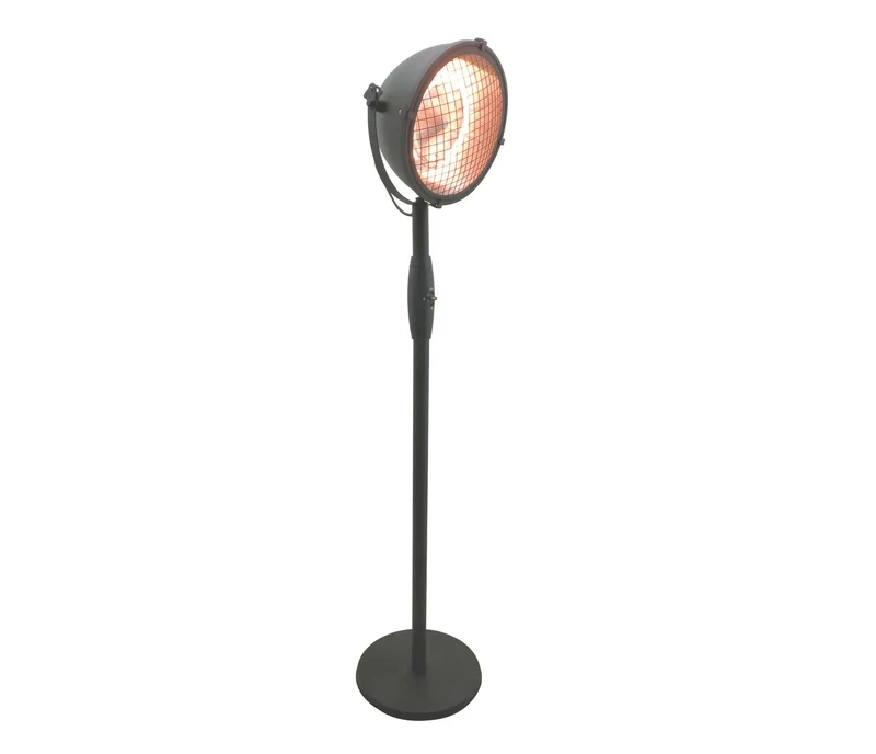 Lacor riscaldatore elettrico per terrazze a piantana nero 69414