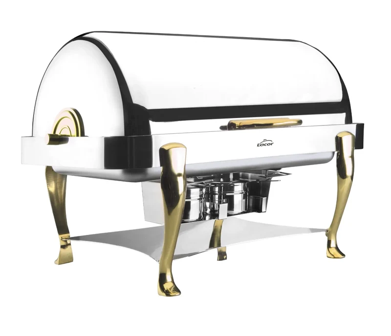 LACOR Chafing dish GN 1/1 roll top in ottone 69015