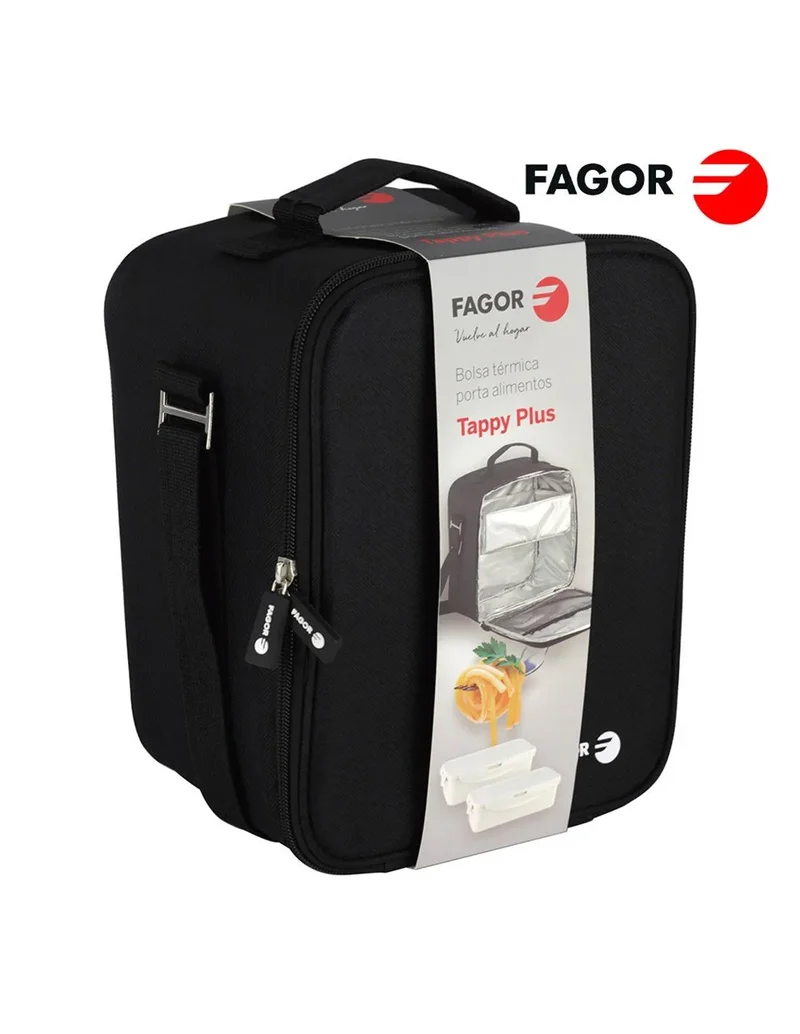 FAGOR Tappy Max borsa refrigerata + 2 contenitori per il cibo (0,8L + 1,2L)