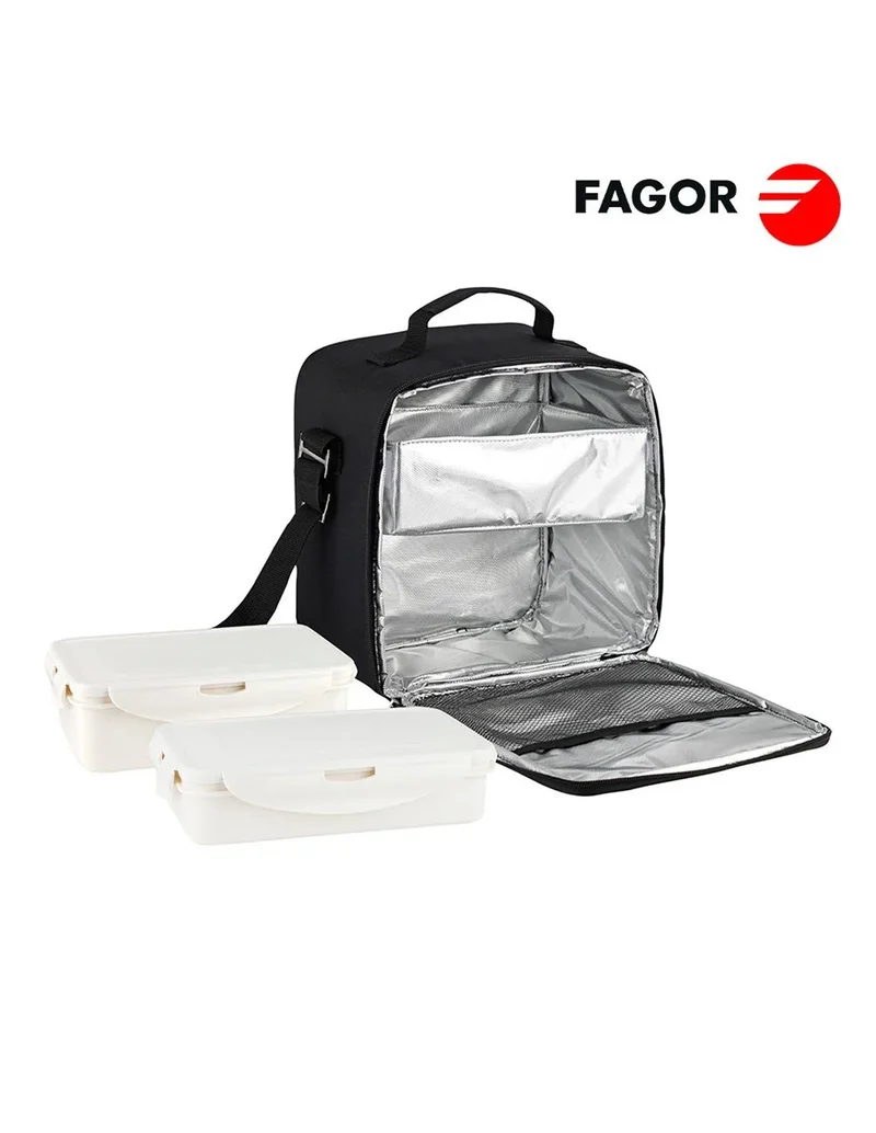 FAGOR Tappy Plus borsa refrigerata + 2 contenitori per il cibo (0,8L + 0,8L)