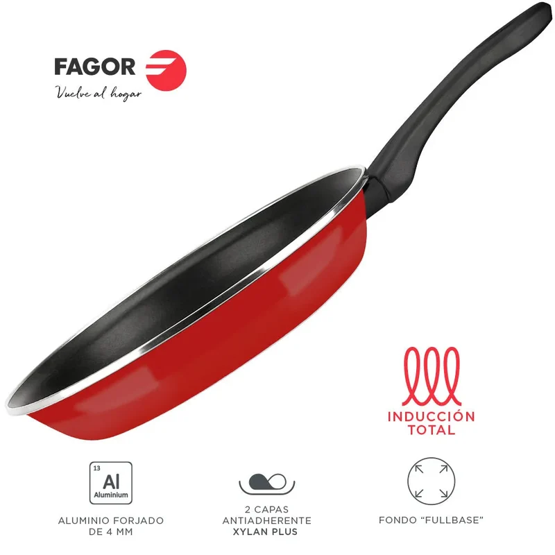 Padella FAGOR OPTIMAX Ø20 rosso opaco