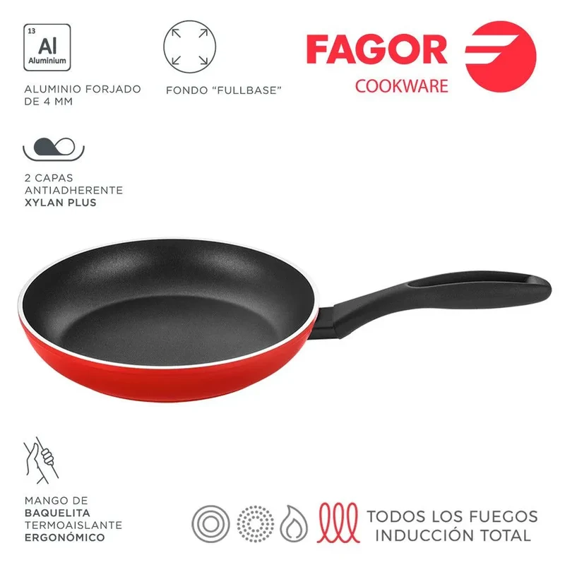 Padella FAGOR MAXIMA Ø28 Rosso