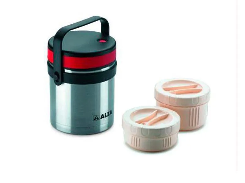 ALZA PRANZO termo compartimenti in acciaio inox da 1 litro