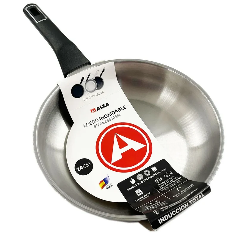 ALZA ALZA INOX padella in acciaio inossidabile da 24 cm.