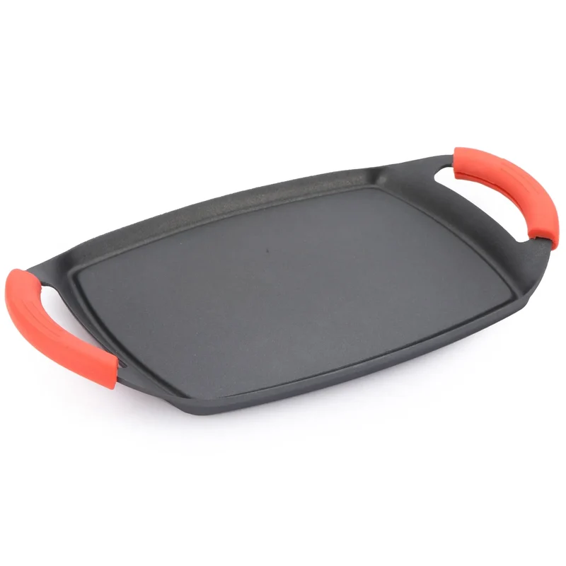 Piastra ALZA ROUGE in alluminio fuso 37x25 cm.