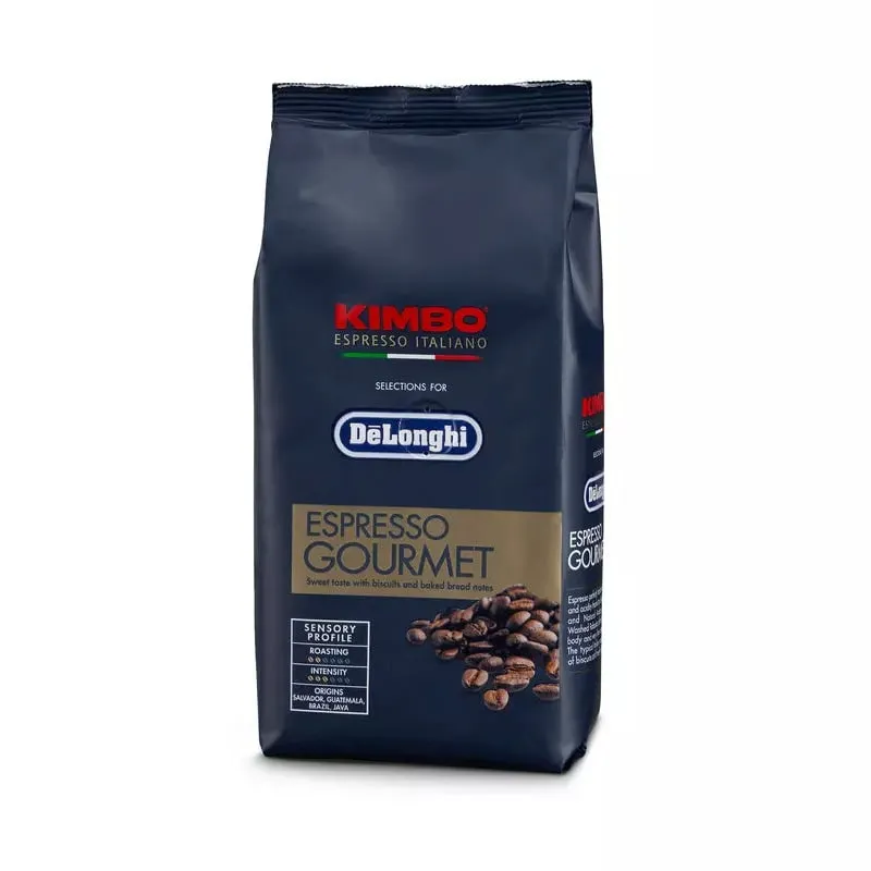 DeLonghi Cafe Kimbo Espresso in grani De'Longhi, Gourmet 80% Arabica 20% Robusta, 250 g